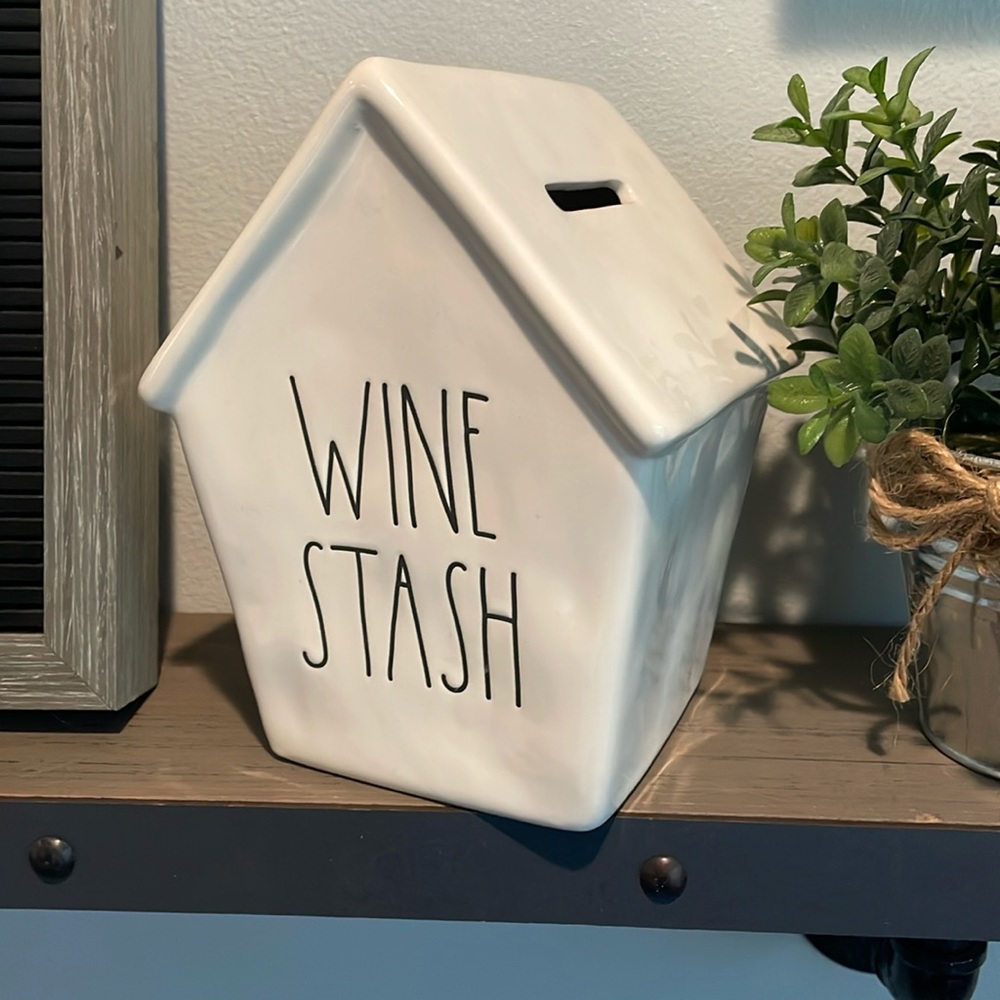 Rae Dunn “Wine Stash” coin bank